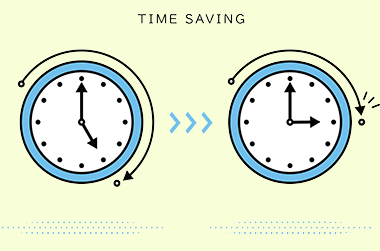 作業時間を短縮のイメージイラスト